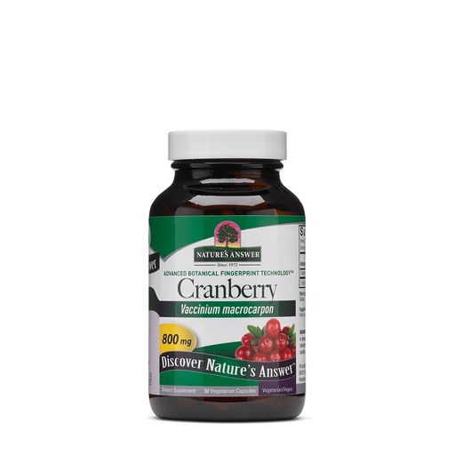 [BRSWIYQAO4EBCYI3] Nature's Answer Cranberry Fruit | Dietary Supplement | Supports Urinary Tract and Immune Systems | Vegetarian, Kosher Certified & Vegan | 90 Capsules | Single Count