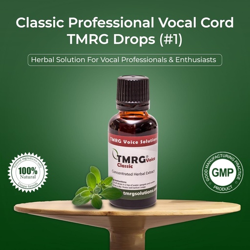 [BRSREGALCMOR6ELG] Classic Professional Cord Remedy 100% Natural Herbal Voice Supplement Drops for Sore Throat huass Voice Hoarseness Vocal Damage Vocal Repair Vocal problems Vocal problems craked Voice (15ml)
