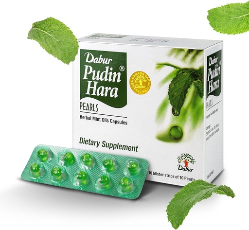 [BRSWIYL5BIIRACLC] Dabur Pudin Hara Pearls - Daily Digestive Care Supplements for Men and Women, Helps Abate Symptoms of Bloating, Acidity, Flatulence and Indigestion for Digestive and Gut Health, 400 count (Pack of 40)