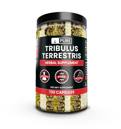 [BRSWYAL3C4IWE23D] Pure Original Ingredients Tribulus Terrestris, No Magnesium Or Rice Fillers, Always Pure, Lab Verified (730 Capsules)