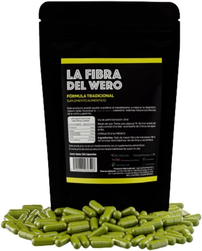[BRSW22Q3OEOQOADF] FIBRA DEL WERO | Cactus Fiber with Pink Grapefruit | 100% Natural Supplement | Package “Month and a Half”