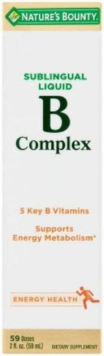 [BRSWIBIFPMBAKE3U] Nature's Bounty Vitamin B Complex Sublingual Liquid 2 oz (Pack of 3)