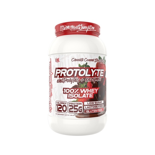 [BRSROBIZCMDWECA3] VMI Sports | ProtoLyte Whey Isolate Protein Powder | Low Calorie Whey for Weight Loss and Muscle Gain | Digestive Enzymes | Non-GMO (1.6 lb, Chocolate Covered Strawberries)
