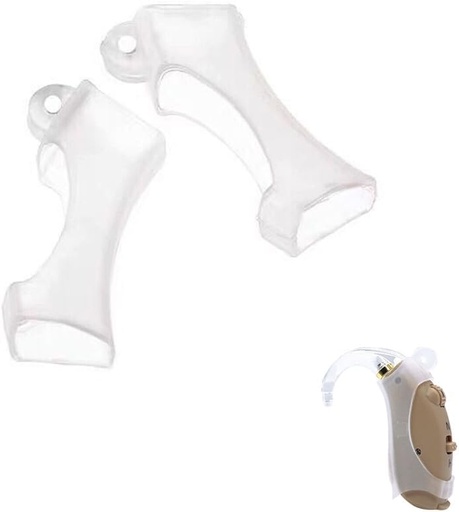 [BRSRAGLYCB7W2YDU] 2 Pack Hearing Aids Protectors Covers Dust Sweat Silicone Protective Case for Hearing Amplifier Aids Hearing Aid Assist Device Powered by Size 13 Batteries A13 Battery