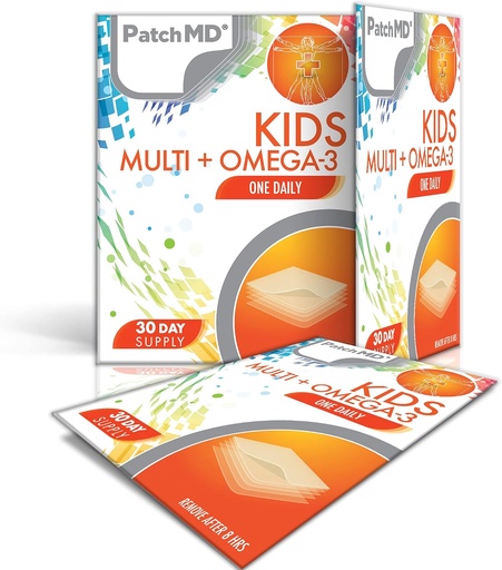 [BRSW2GQ5AF6QIELF] PatchMD Niños Multi + Omega-3 Patches tópicos - 30 días de suministro