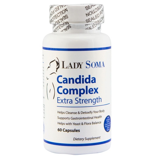 [BRSWIHAZOUBROD3U] Lady Soma Candida Complex - Extra Strength Yeast & BV Overgrowth Capsules