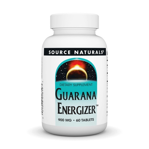 [BRSWIYQEO4ABGYDK] Source Naturals Guarana Energizer, Dietary Supplement - Supports A Long Lasting Energy Boost* - 900 mg - 60 Tablets