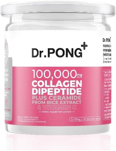 [BRSROBIHCMNRU3LZ] Genérico Dr.Pong 100.000 mg Collagen Dipeptide Plus Ceramide del Extracto de arroz y vitamina C 102g