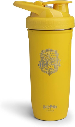 [BRSW2GIEA55QICIV] Smartshake Reforce Stainless Steel Harry Potter Hufflepuffs Shaker Bottle (900 ML /30oz) | Light Weight Resistance Sports Shaker Bottle with a Soft Lid | Leakproof, BPA Free & DEHP Free