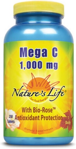 [BRSWIYTYCUPRSH3M] Nature's Life Mega C 1,000 | 250 ct