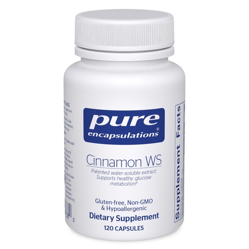 [BRSWIYI4CUIRA2LY] Pure Encapsulations Cinnamon WS | Patented Water-Soluble Extract for Healthy Carbohydrate Metabolism* | 120 Capsules