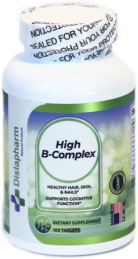 [BRSROA32AUHAMC3Z] High B Complex Vitamins for Women with Riboflavin, Vitamin B2, B6, B12, B1, Vitamin B Complex Support Brain Health, Immune System, Hair, Skin & Nails Health, Bone, Joint & Energy Support - 100 Tablets