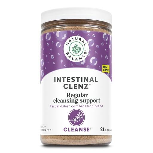 [BRSWIYTYOUMAMELE] Natural Balance Intestinal Clenz Psyllium Herbal Cleansing Powder for Healthy Digestion, Detox & Regularity Supplement No Gluten 21oz, 120 Servings