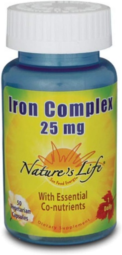 [BRSWIYT3OMABEFAV] Nature's Life Iron Complex | 50 ct