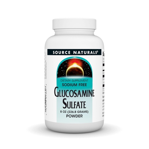 [BRSWIY3ROYNRCHA3] Source Naturals Glucosamine Sulfate, Sodium-Free Powder for Joint Support - 8 oz Powder