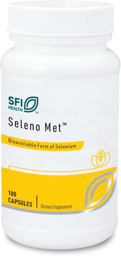 [BRSWIYY6CYEBGELC] Klaire Labs SFI 健康 Seleno Met - 200毫克硒作为伪甲基苯丙胺,无酵母的生物可用抗氧化剂支持,乳制品和无胶(100卡普勒斯)