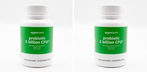 [BRSRAGT7BAMAICLO] 기본 프로바이오틱 5 억 CFU, 60 mg 프리 바이오 틱 혼합, 60 카운트 채식 캡슐, 2 개월 공급, 건강한 소화 지원 (이전 Solimo) (2 팩)