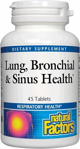 [BRSWIED5BICGCGQV] Lung, Bronchial i Sintus Sanitat per Factors Naturals, suplementaris per a la salut de Respira i l'Easy Breating, 45 tauletes (45 serveis)