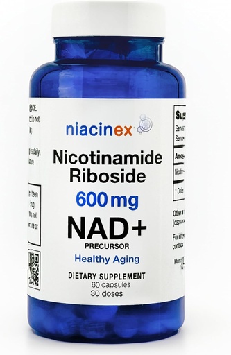 [BRSRAGQQC4DWGYL7] NAD + Doplněk - 600mg čisté nikotinamid Riboside (NR) - Zdravé stárnutí, Duševní Clarity & Energy Booster - buněčné regenerace doplňky pro ženy a muže - 60 NAD Plus Kapsle - Vyrobeno v USA