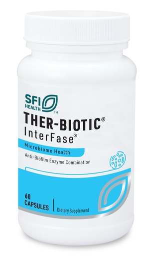 [BRSWGEI2BF5BMHTO] Klaire Labs SFI Health Ther-Biotic InterFase - Multi Enzyme Formula for Digestive Health & Gut Balance - Designed to Support a Healthy Microbiome (60 Capsules)