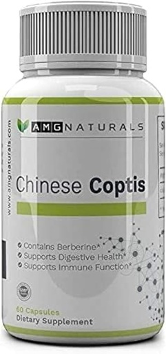 [BRSWGZAYARYBME37] Kinų Coptis (coptis chinensis) - Nr Binder, Nr užpildai - Stiprus visos žolės Huang Lian Su - Goldthread 550mg Berberine Coptisine - Pakuotė gegužės Vary