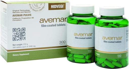 [BRSWI233BMGRCDT6] Autentica tavoletta rivestita da film AvemarTM - Estratto di Germe di grano fermentato, Supporto giornaliero per immuni e cellule, Naturale, 300 compresse