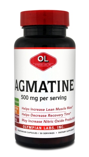 [BRSWIYQ4DEPQEYLY] Olympian Labs Agmatine 500 mg per Serving, 60 Vegetarian Capsules