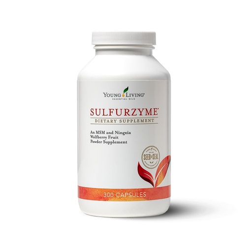 [BRSWI2T2BJ5R6H3I] Young Living Sulfurzyme, 300 Capsules, Supports Joint Health, Promotes Healthy Skin and Hair, Aids in Overall Well-Being with MSM and Wolfberry Powder Blend