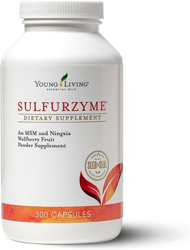 [BRSWI2T2BJ5R6H3I] Young Living Sulfurzyme, 300 Capsules, Supports Joint Health, Promotes Healthy Skin and Hair, Aids in Overall Well-Being with MSM and Wolfberry Powder Blend