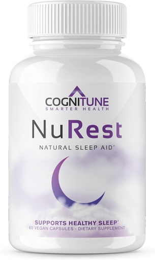 [BRSROZYPCJ4GEFY4] CogniTune Natural Sleep Supplement - Non Habit Forming Sleeping Pills, Non Drowsy Herbal Sleep Aid Formula w/Melatonin, Valerian Root, Lemon Balm, Chamomile, GABA, L-Theanine, Magnesium, Amino Acids