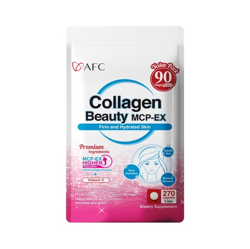 [BRSWY2YHOQBBQD35] AFC Japan Collagen Beauty MCP-EX with Marine Collagen Peptide, 1.5X Better Absorption Than Other Collagen, for Anti-Aging, Skin, Hair, Nails, Bone and Joints, for Women & Men, 90 Days Supply