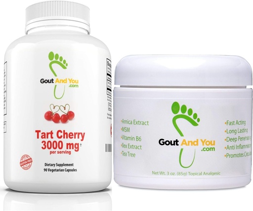[BRSWYFD3DMHWYDTF] Tart Cherry Extract and Therapeutic Joint Discomfort Topical Cream Bundle