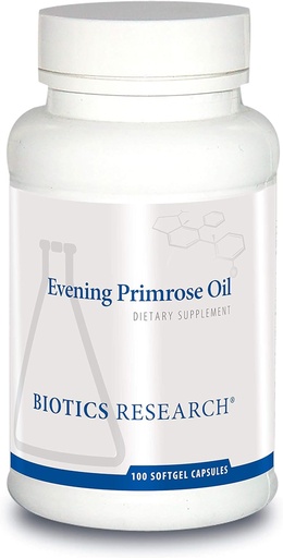 [BRSWGGT5OEIQYFY6] Biotics Research Evening Primrose Oil Potent Gamma Linolenic Acid GLA Source, Linoleic Acid, Healthy and Balanced Body Response, Cardiovascular, Neurological, Skin, Women’s Health. 100 ناقل