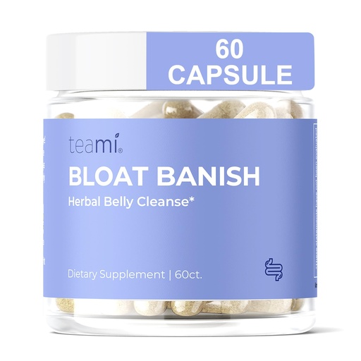 [BRSRMEL3PJ6GEETG] Teami Bloat Banish Fast Gas and Bloating Relief for Women - Debloat Pills to Support Digestion, Ensuring Regularity & Constipation Relief - Natural Herbal Belly Cleanse with Digestive Enzymes