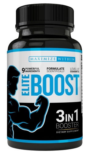 [BRSWGYD3OQBQGDI6] Maximum Slim Elite Boost 3 in 1 Formula Naturally Promotes Testosterone Libido, Energy, Muscle Mass & Stamina, Powerful Ingredients Veggie Capsules