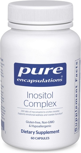 [BRSRMGIBA4HQMFAV] Pure Encapsulations Inositol Complex | Ergänzung zur Unterstützung von Energie, gesunden Stoffwechsel und Ovarian Funktion* | 60 Kapseln