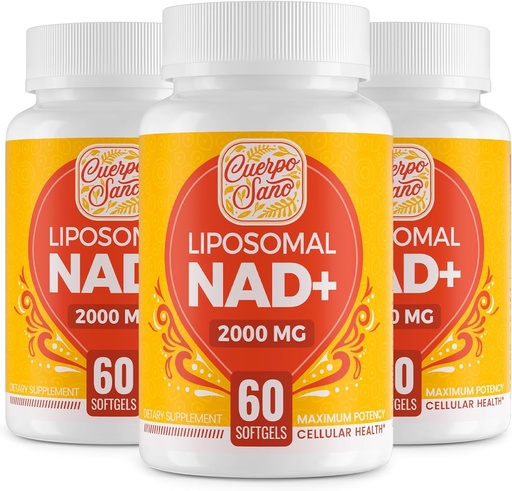 [BRSROCQNCR7AE3Y4] 2000 MG NAD Supplement, Liposomal NAD+ with High Absorption, More Efficient Than Nicotinamide Riboside, Pure & Plus Boosting Supplement, Aging Defense, Metabolism & Cellular, 180 softgels