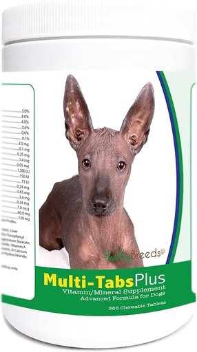 [BRSWG2YTDJ6Q42D5] Healthy Breeds Xoloitzcuintli Multi-Tabs Plus Chewable Tablets 365 Count