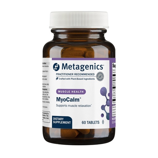 [BRSWIZQOB4AA43I7] Metagenics MyoCalm - Calcium & Magnesium Supplement for Muscle Relaxation* - with Passionflower & Valerian Root for Enhanced Absorption - Non-GMO, Gluten-Free & Vegetarian - 60 Tablets