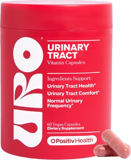 [BRSRAZYOAR5GCG32] O Positiv URO kuseteede tervise lisand naistele, 60 loend (pakk 1) - kuseteede tugivitamiinid Pacran Complete Cranberry ekstrakt, D-Mannoos ja C-vitamiin - Vegan & Gluteenivaba