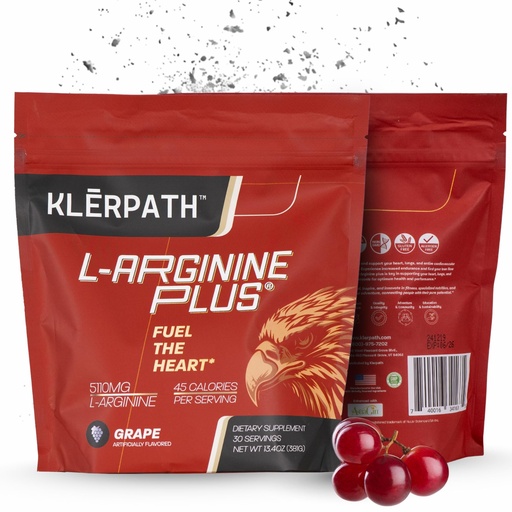 [BRSWIZT3B55R2332] L-Arginine Plus Powder with 5110 mg L-Arginine and 1010 mg L-Citrulline - Nitric Oxide Supplement for Blood Flow and Circulation - Grape Flavor 13.4 Ounces