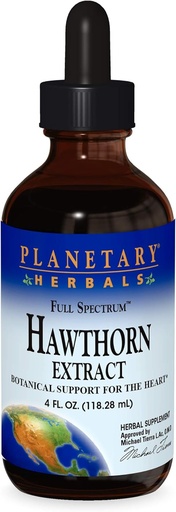 [BRSWIY37OUCA2HTY] Planetary Herbals Full Spectrum Hawthorn Liquid Extract supplement, 4 Fluid Ounce