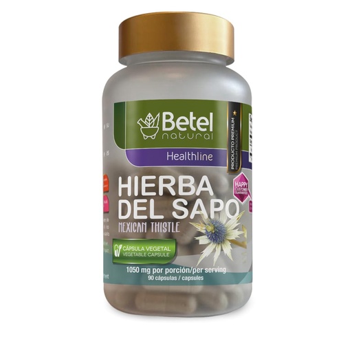 [BRSRMZI7AEDWEHTK] Betel Natural Premium Hierba del Sapo (Mexican Thistle) Capsules Healthy Detox Like Grandma Used - 90 Caps