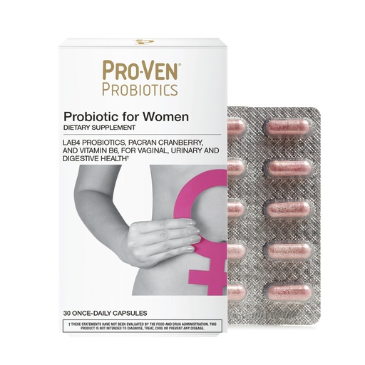 [BRSW2CD7B4MRSFDD] Pro-Ven Probiotics for Women | 17.5 Billion CFU | Vaginal, Urinary Tract & Digestive Health | Lactobacillus Acidophilus, Cranberry & Vitamin B6 | 30 Capsules | Vegetarian, Gluten Free & Lactose Free