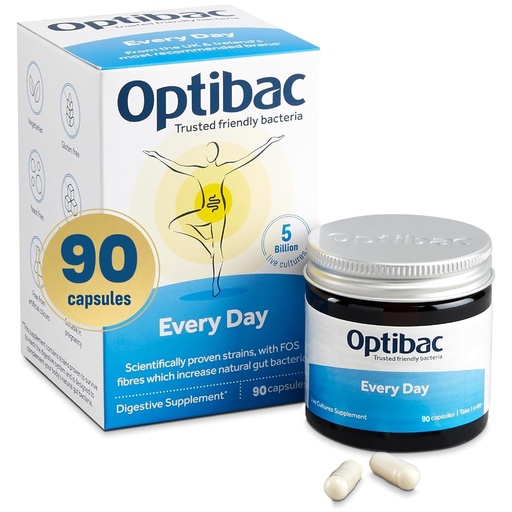 [BRSWIFIQPMGGI3DE] for Digestive Health, 90 Capsules | 6 Scientifically Researched Strains with 5 Billion Live Cultures | Gluten Free & Vegetarian | Supports Gut Flora & Digestive Health