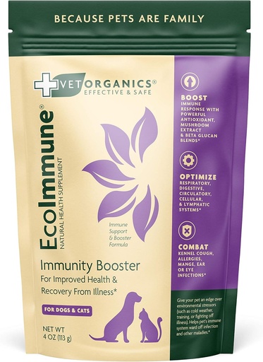 [BRSWGYYDO5YAOETG] Immune System Support Supplement for Dogs & Cats. Natural, Vital Ingredients to Support a Healthy Pet Immune System. Simply Add to Pets Food. Packaging May Vary. (4 oz)