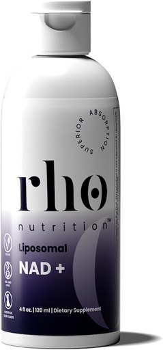 [BRSROAAHOUOQOHQ7] Rho Nutrition Liposomal NAD+ – Liquid Supplement Designed to Help Support Absorption – Active Form of NAD+ Helps Support Normal Cellular Health, Healthy Aging, Energy Metabolism and Overall Vitality