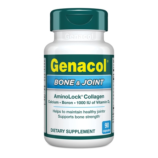 [BRSWGYYDOQPAYGYV] Genacol Bone & Joint – Calcium, Vitamin D3, Boron & Ultra-Hydrolyzed Collagen, Bone & Joint Vitamins, 90 Capsules (30-Day Supply)