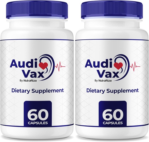 [BRSRAZ35AB5QODI4] (2 Pack) Audivax - Audi Vax Advanced Max Ear Support, Natural Formula to Promote Inner Ear Health, Audi Vax Maksimaalne kuulmistervise tugevus, Ametlikud kuulmispillid, Audivax Arvustused (120 kapslit)