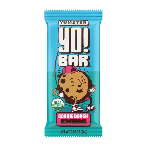 [BRSROYIDBMMQKCQY] Yo! Bar by Bearded Brothers Vegan Organic Kids Bar, Cookie Dough (25 Bars) - Gluten Free, Paleo and Whole 30 | Soy Free, Non-GMO, Low Glycemic, No Sugar Added, Fiber + Whole Foods
